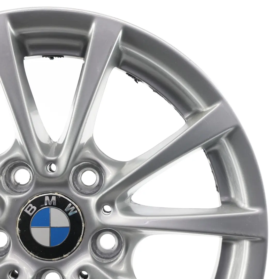 BMW F30 F31 F36 Silver Alloy Wheel Rim 16" 7J ET:31 V-spoke 390 - SKU 6796236-3 - Part number 6796236