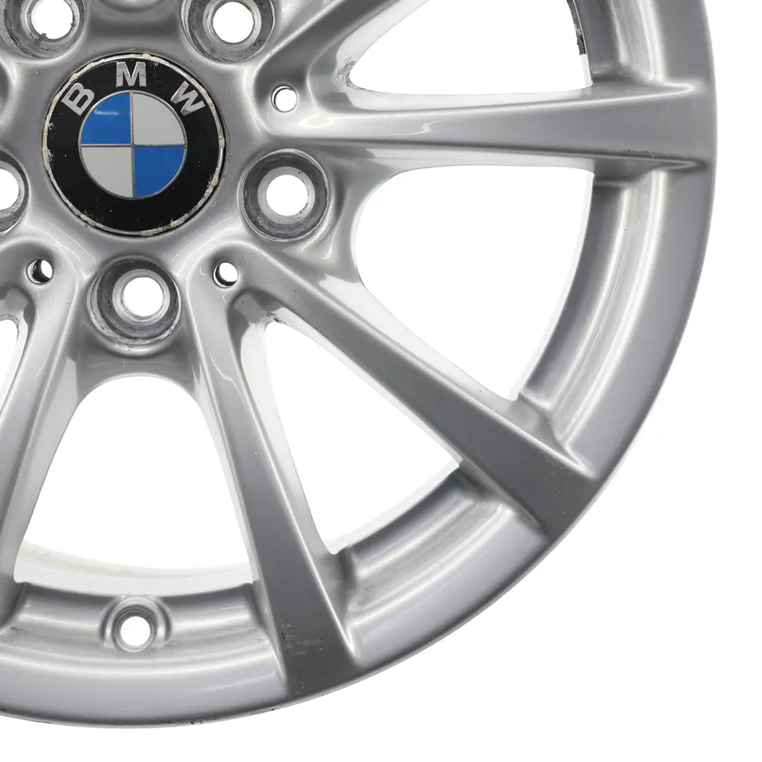BMW F30 F31 F36 Silver Alloy Wheel Rim 16" 7J ET:31 V-spoke 390 - SKU 6796236-3 - Part number 6796236