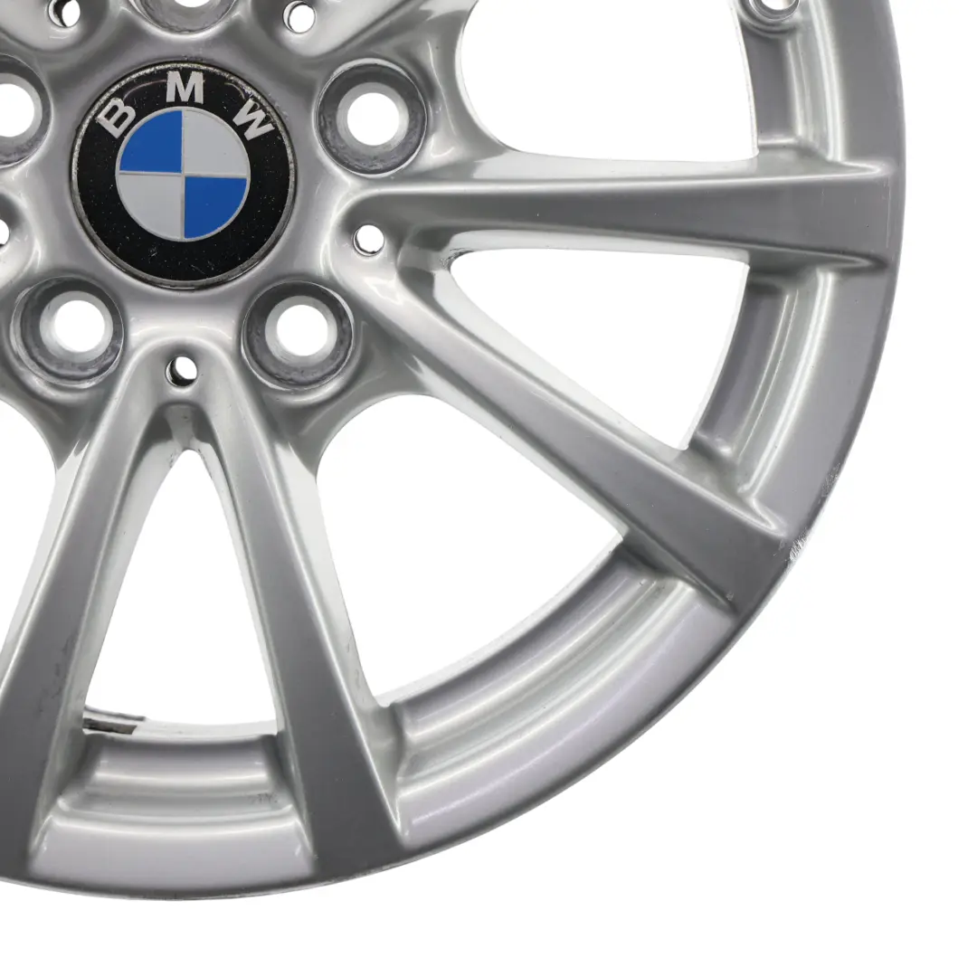BMW F30 F31 F36 Wheel Rim Alloy 16" 7J ET:31 V-spoke Silver 390 - SKU 6796236 - Part number 6796236