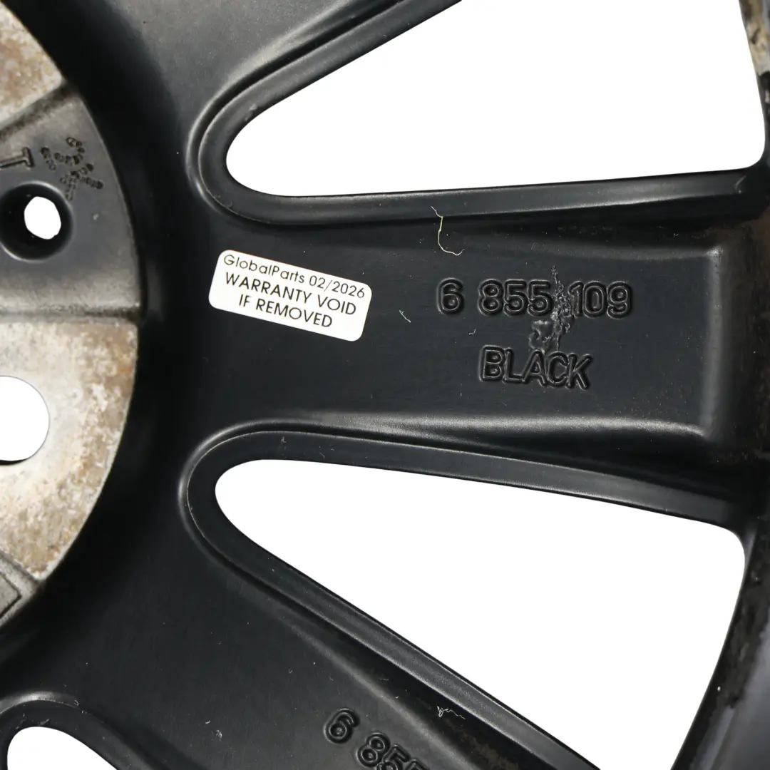 Mini Cooper F55 F56 Black Wheel Alloy Rim 17" ET:54 7J Cosmos Spoke 499 - SKU 6855109-1 - Part number 6855109