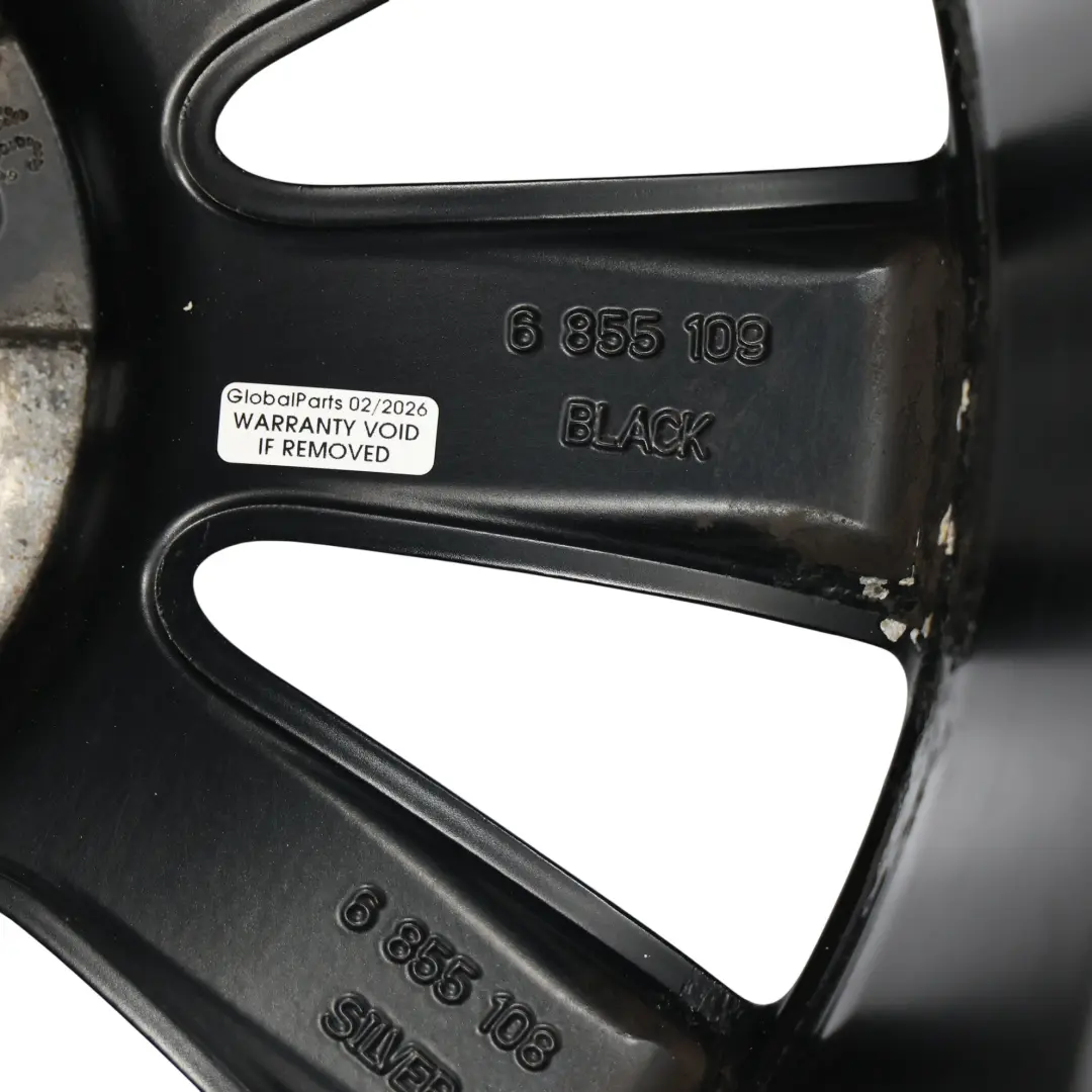 Mini Cooper F55 F56 llanta aleación negro 17 "ET: 54 7J Cosmos Spoke 499 - SKU 6855109-2 - Número de pieza 6855109