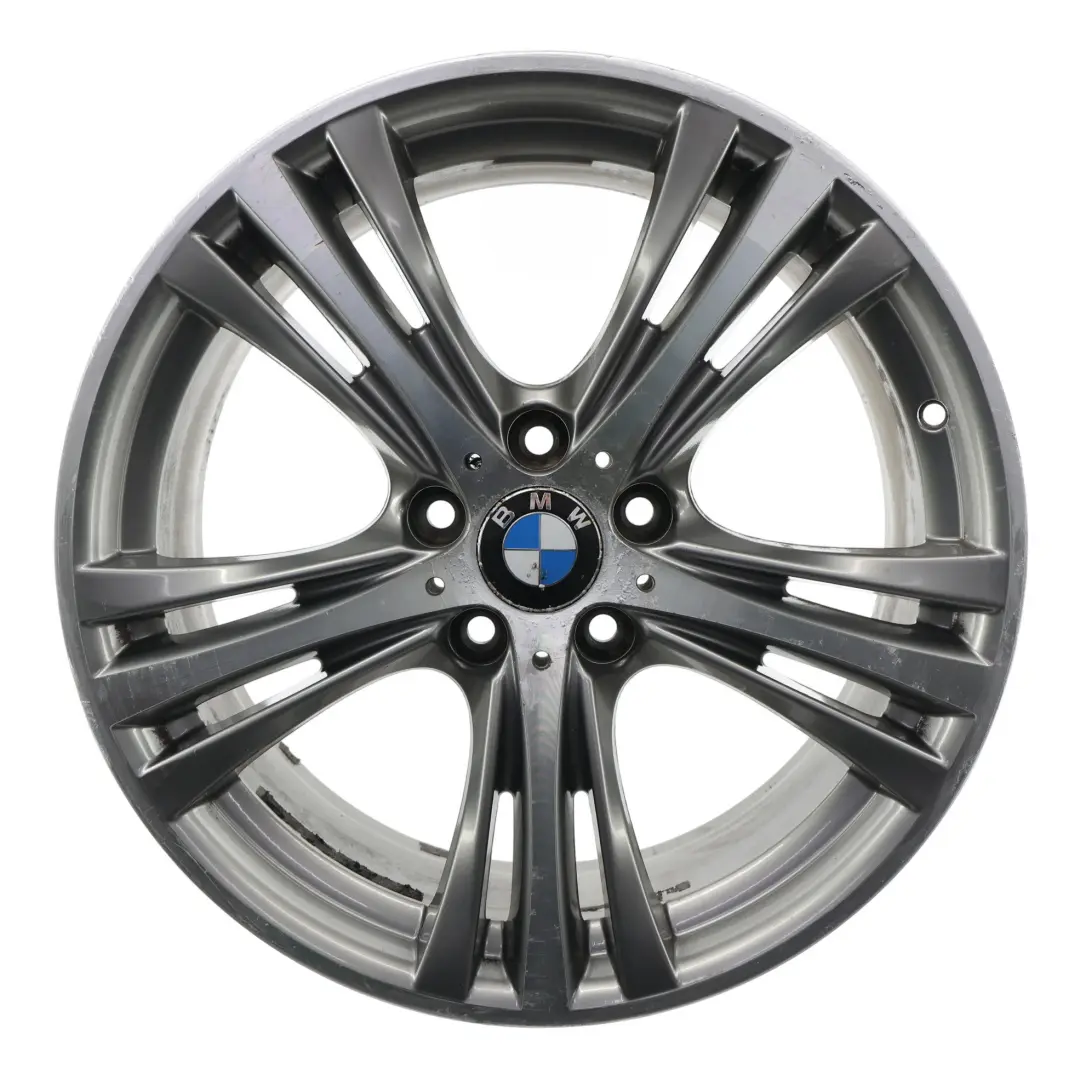 BMW F30 Ferric Jante arrière alliage gris 19" 8,5J ET:47 Star Spoke 407 - SKU 6857566-1 - Numéro de pièce 6857566