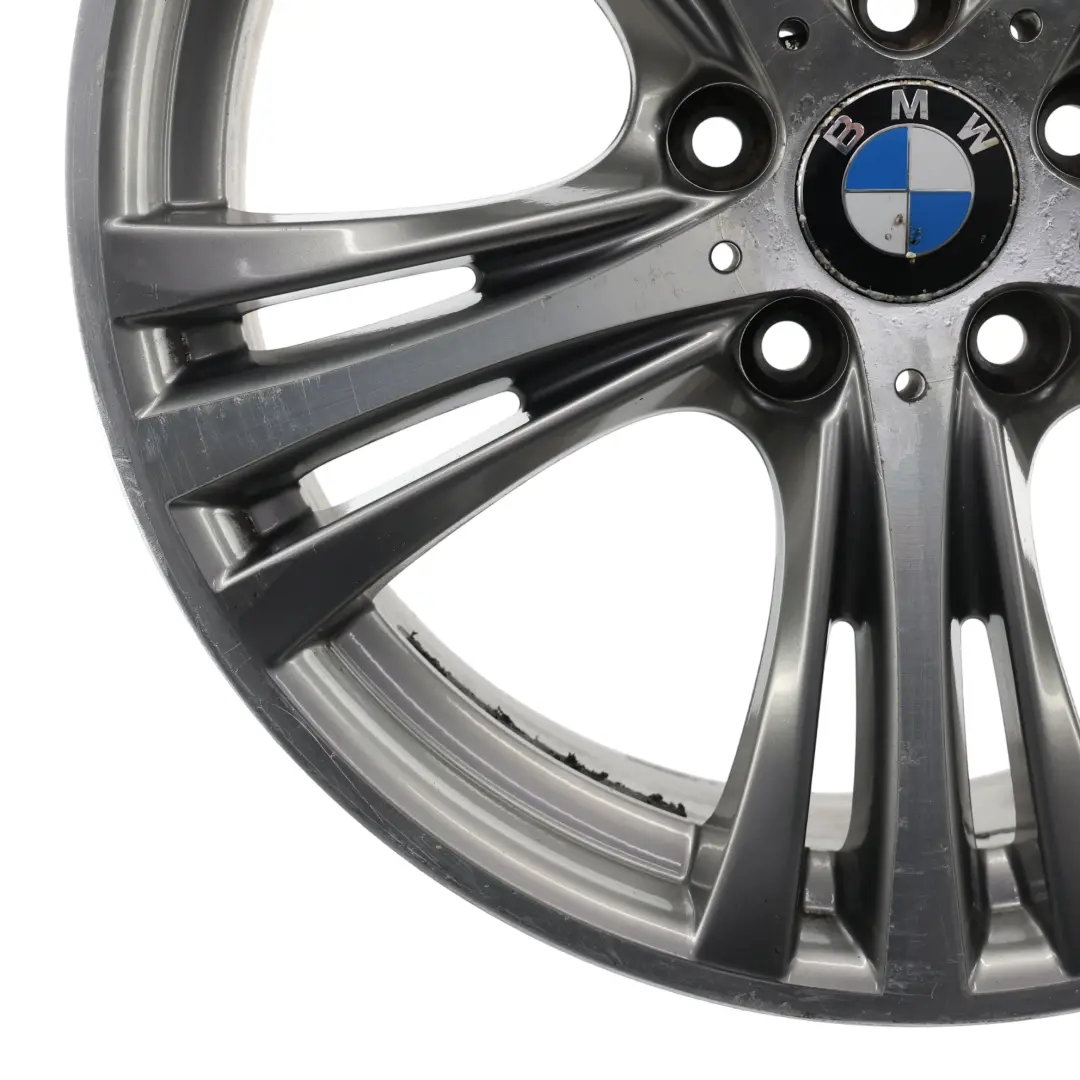 Llanta aleación trasera BMW F30 Gris Férrico 19" 8,5J ET:47 Star Spoke para con número de pieza 6857566 Llanta aleación trasera BMW F30 Gris Férrico 19" 8,5J ET:47 Star Spoke - SKU 6857566-1 - Número de pieza 6857566
