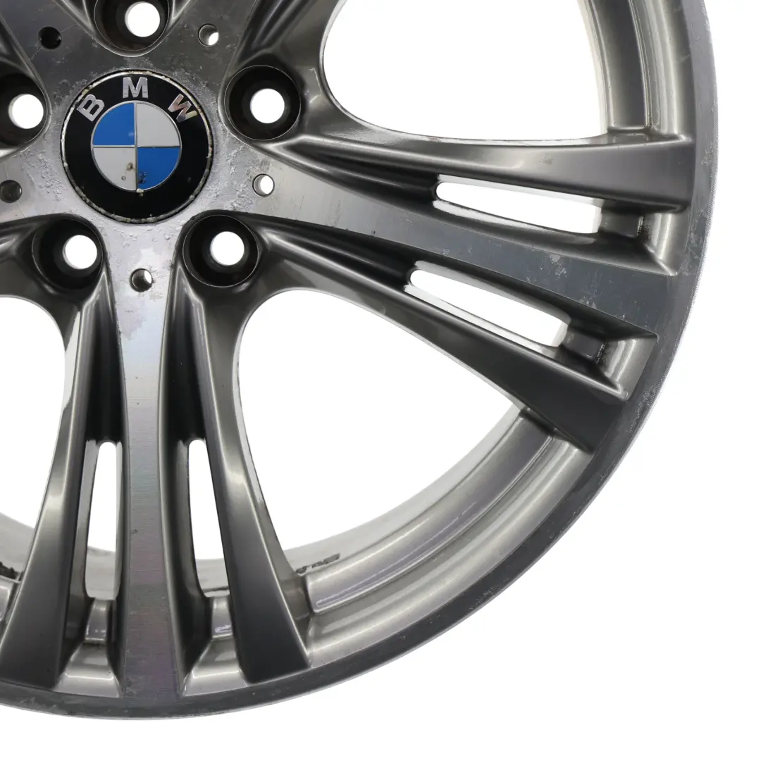 BMW F30 Ferric Jante arrière alliage gris 19" 8,5J ET:47 Star Spoke 407 - SKU 6857566-1 - Numéro de pièce 6857566