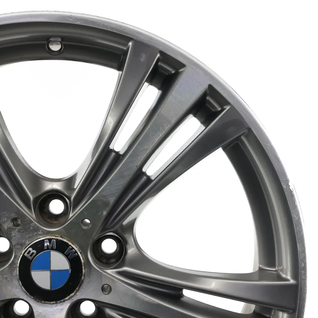 Ferric Grey Rear Alloy Wheel Rim 19" 8,5J ET:47 Star Spoke 407 to BMW F30 with Part number 6857566 BMW F30 Ferric Grey Rear Alloy Wheel Rim 19" 8,5J ET:47 Star Spoke 407 - SKU 6857566-2 - Part number 6857566