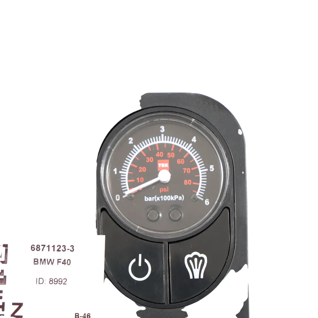 BMW F40 F45 X1 F48 Mini F55 F56 Gonfiatore Pneumatici Compressore Aria - SKU 6871123-3 - Numero di parte 6871123