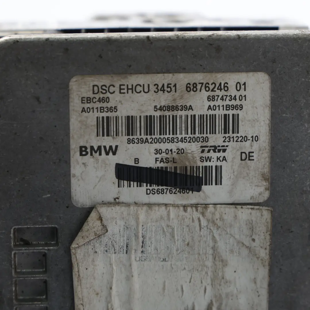BMW X3 G01 X4 G02 ABS DSC Bomba Módulo De Control 6874734 - SKU 6876246 - Número de pieza 6876246