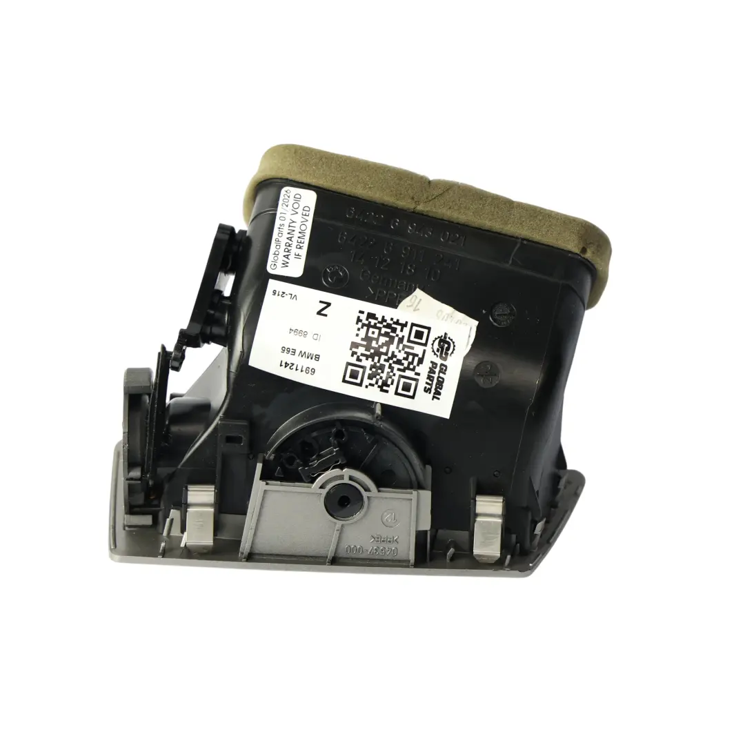 Fresh Air Grille Left N/S Dark Silver to BMW E65 E66 E67 Cover with Part number 7007227 BMW E65 E66 E67 Cover Fresh Air Grille Left N/S Dark Silver - SKU RHD-7007227-1 - Part number 7007227