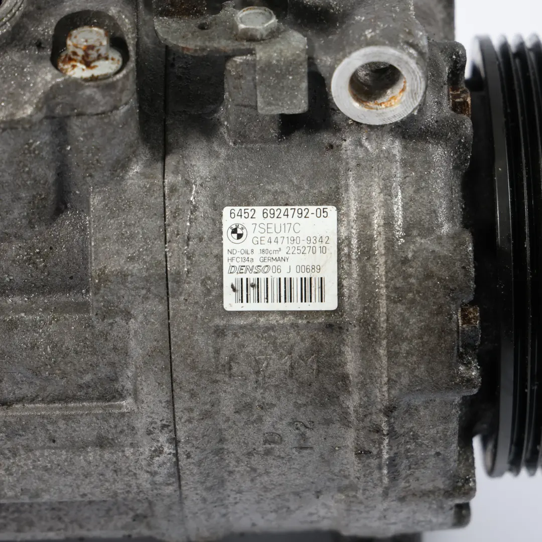 M57N2 Diesel Climatisation Compresseur A/C pour BMW E90 E91 E92 E93 LCI à propos du numéro de pièce 6924792 BMW E90 E91 E92 E93 LCI M57N2 Diesel Climatisation Compresseur A/C - SKU 6924792-1 - Numéro de pièce 6924792