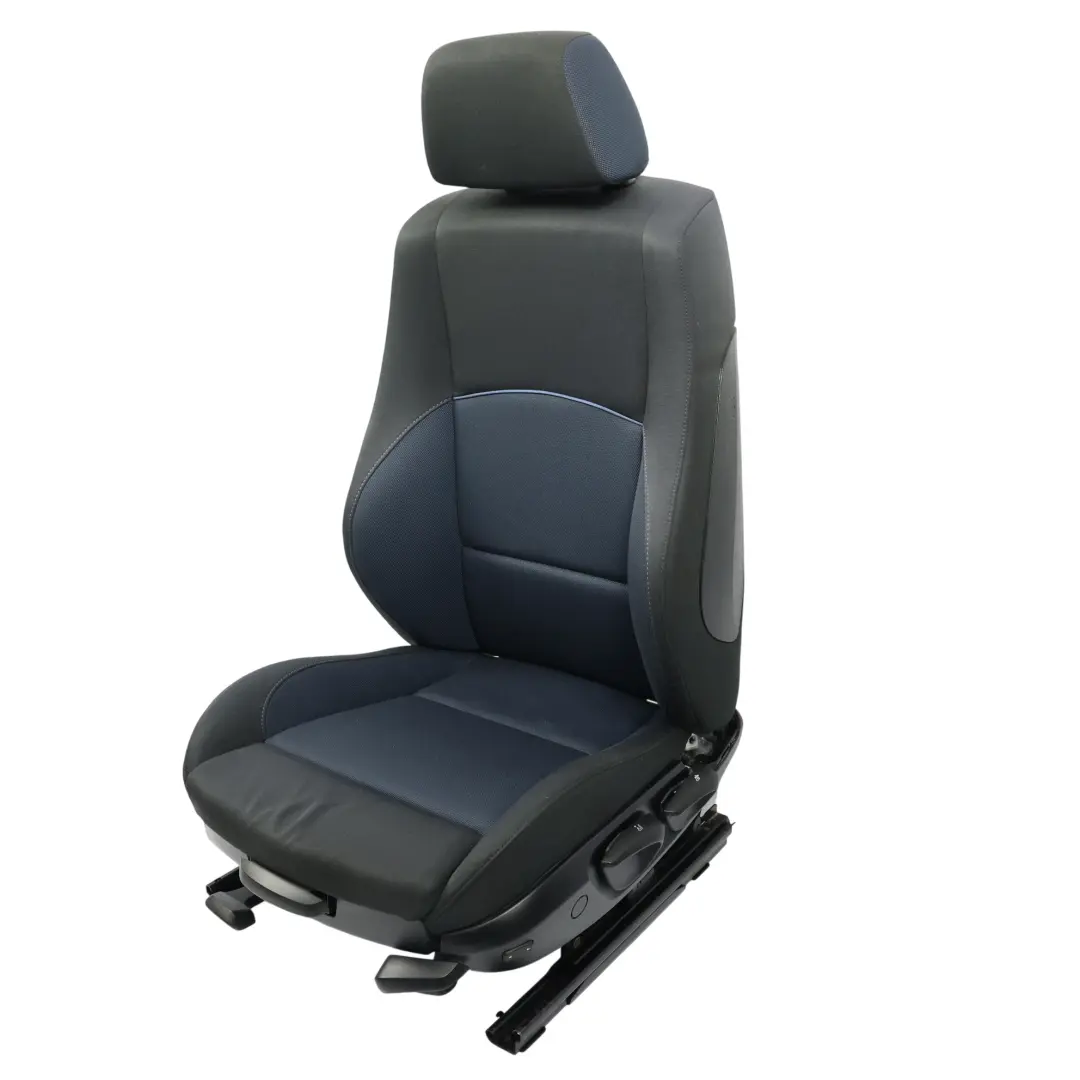BMW E87 Asiento Deportivo Delantero Izquierdo Interior Tela Red Monaco Azul - SKU 6955941 - Número de pieza 6955941