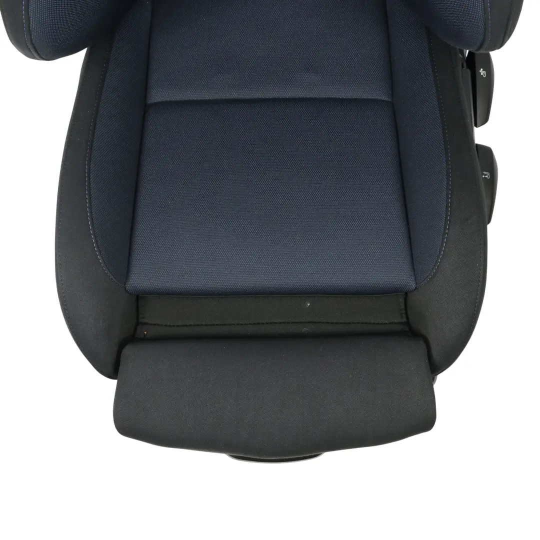 BMW E87 Sedile Sportivo Anteriore Sinistro Interno Tessuto Rete Monaco Blu - SKU 6955941 - Numero di parte 6955941