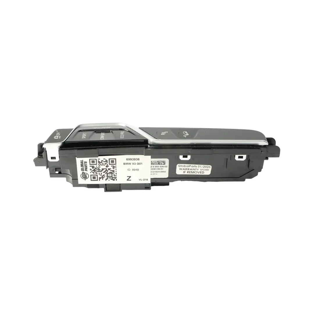 Consola Central PDC Suspensión Adaptativa Control Interruptor para BMW G01 con número de pieza 6993936 BMW G01 Consola Central PDC Suspensión Adaptativa Control Interruptor - SKU 6993936 - Número de pieza 6993936