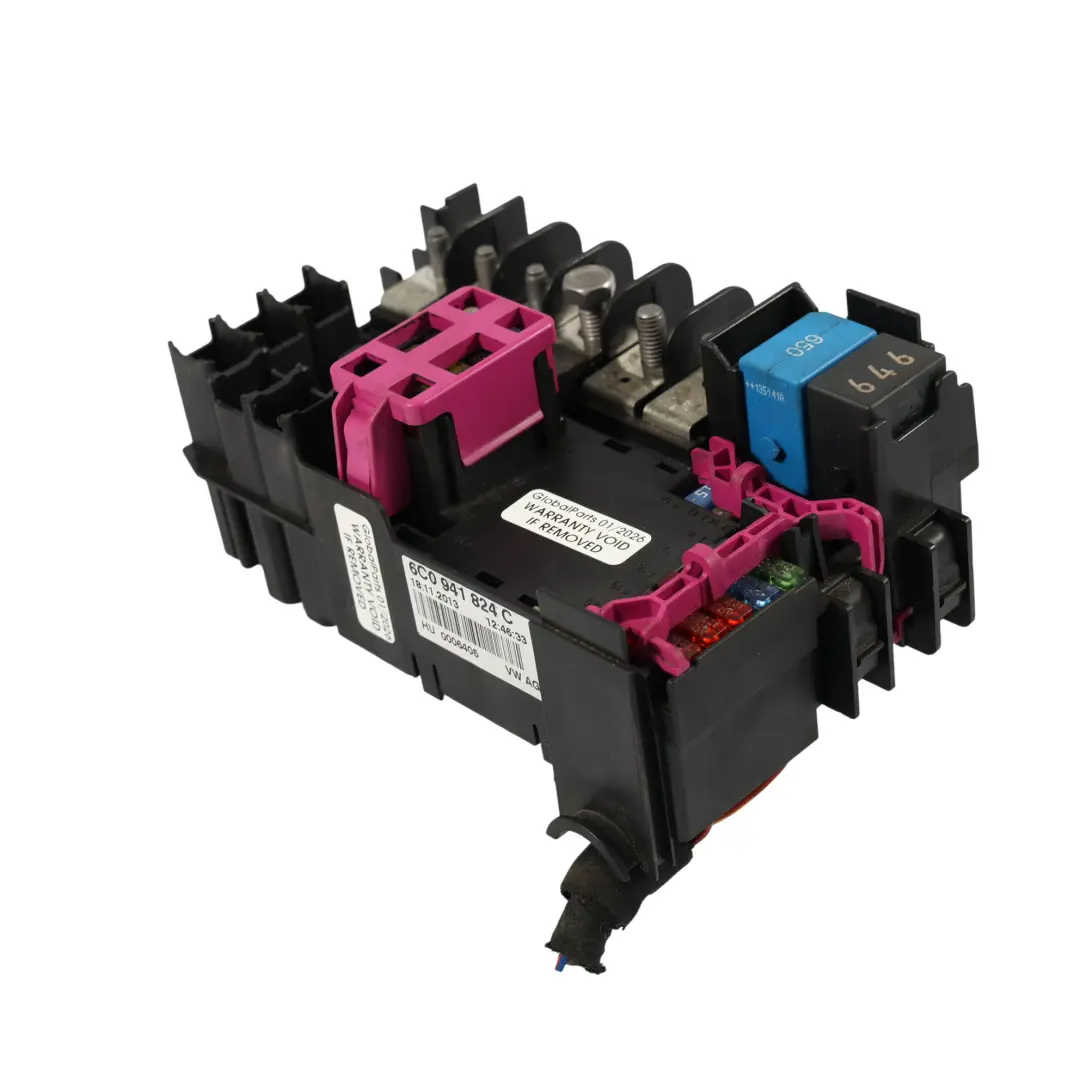 Audi A1 S1 8X Skoda Fabia Mk3 Boîtier Fusibles Relais Module Commande - SKU 6C0941824C - Numéro de pièce 6C0941824C