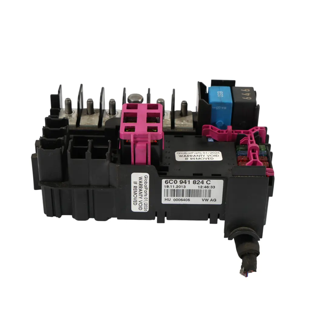 Audi A1 S1 8X Skoda Fabia Mk3 Fuse Relay Box Module Control Unit - SKU 6C0941824C - Part number 6C0941824C