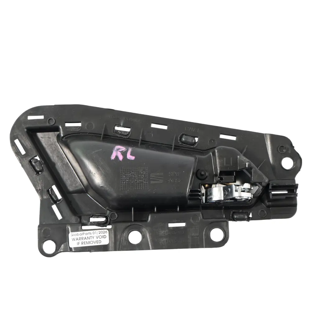 Seat Arona KJ7 Garniture Poignée Porte Intérieure Arrière Gauche - SKU 6F0837113 - Numéro de pièce 6F0837113