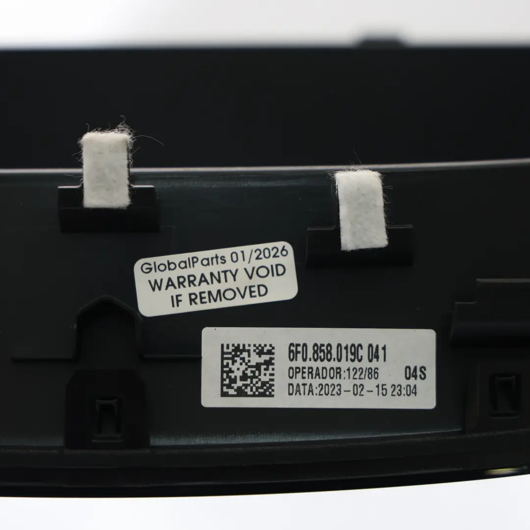 Combi Instrument Speedometer Trim Cover Panel to Seat Arona Fr Kj7 with Part number 6F0858019C Seat Arona Fr Kj7 Combi Instrument Speedometer Trim Cover Panel - SKU 6F0858019C - Part number 6F0858019C