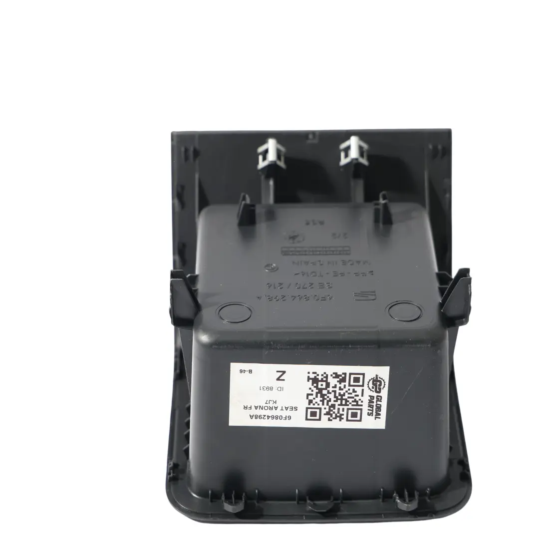 Seat Arona Ibiza VW Polo Consola Compartimento Estiba Asiento Trasero - SKU 6F0864298A - Número de pieza 6F0864298A