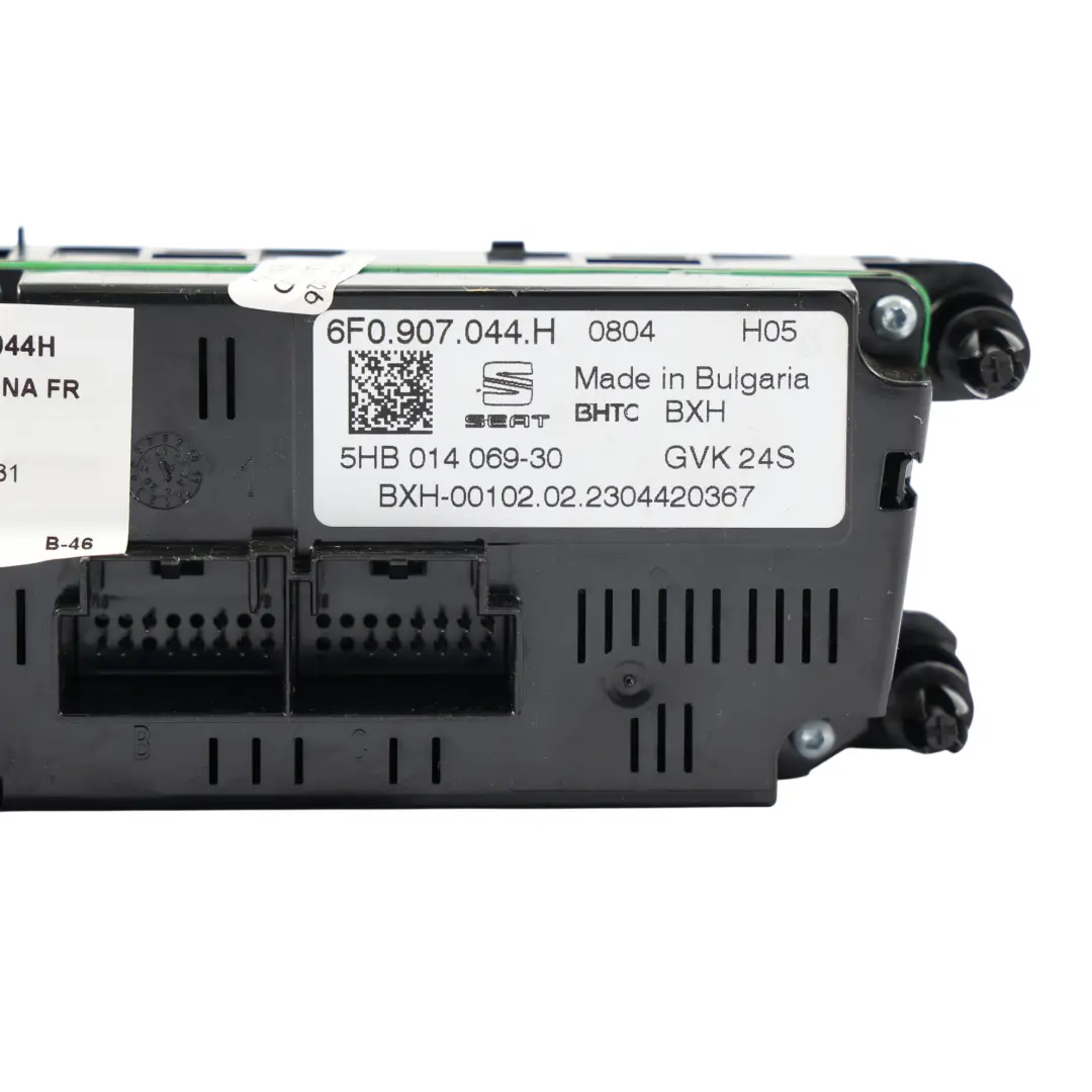 A/C Klimaanlage Klima Steuerung Schalttafel für Seat Arona FR KJ7 mit Teilenummer 6F0907044H Seat Arona FR KJ7 A/C Klimaanlage Klima Steuerung Schalttafel - SKU 6F0907044H - Teilenummer 6F0907044H