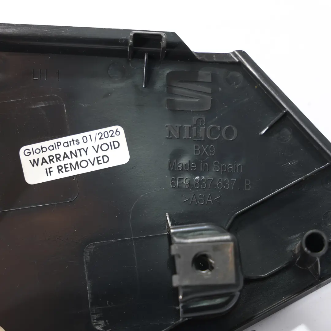 Fenster Zierleiste Tür Vorne Links Dichtung Klappe für Seat Arona mit Teilenummer 6F9837637B Seat Arona Fenster Zierleiste Tür Vorne Links Dichtung Klappe - SKU 6F9837637B - Teilenummer 6F9837637B