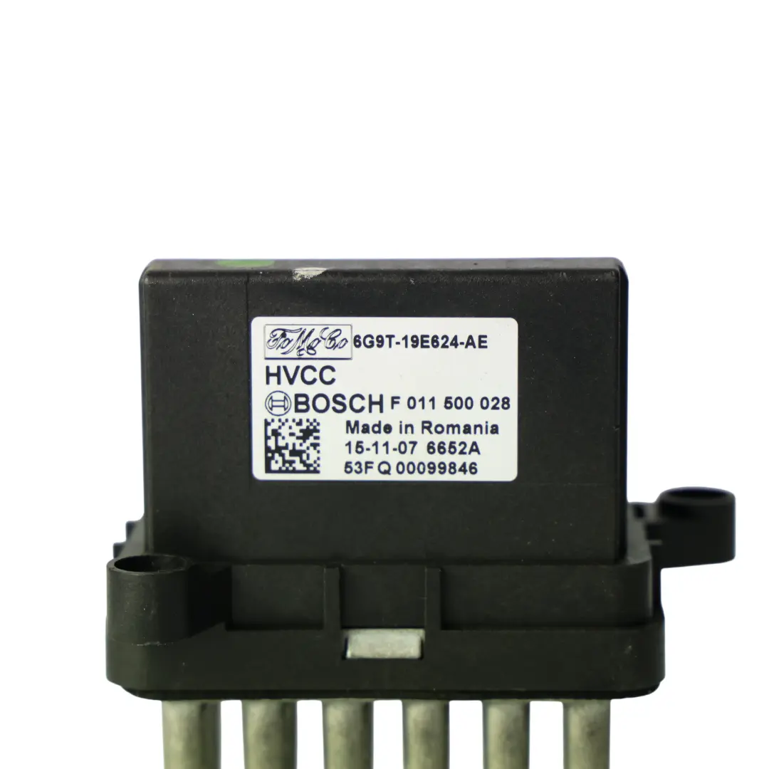 Resistenza Riscaldatore Controllo Clima 6G9T19E624AE per Ford Fiesta Mk7 con numero di parte 6G9T-19E624-AE Ford Fiesta Mk7 Resistenza Riscaldatore Controllo Clima 6G9T19E624AE - SKU 6G9T-19E624-AE - Numero di parte 6G9T-19E624-AE