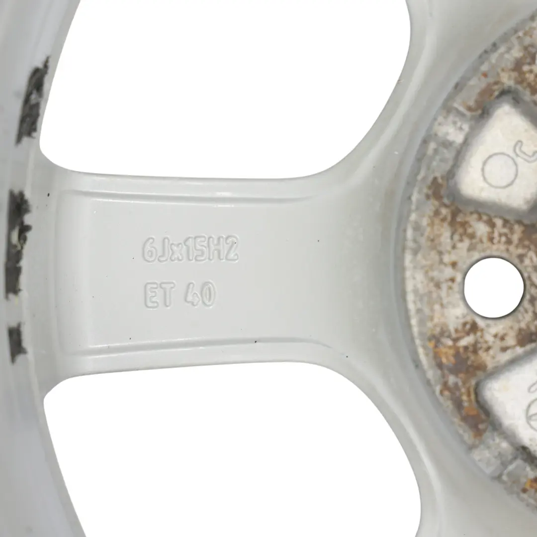 VW Volkswagen Polo 6R Mk5 Wheel Rim Alloy Silver 15" ET:40 6J - SKU 6R0601025C-1 - Part number 6R0601025C