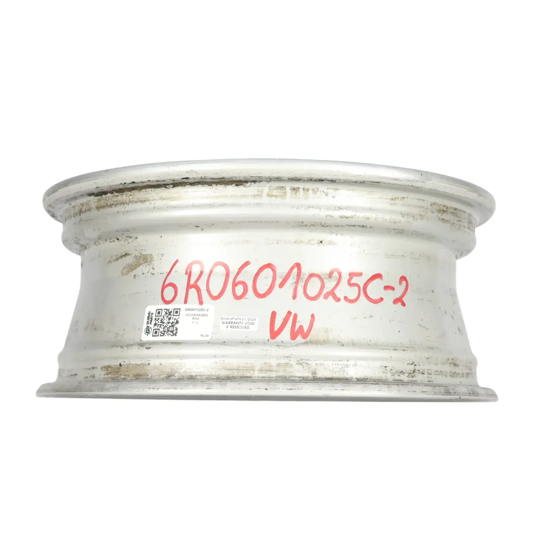 Mk5 Wheel Rim Alloy Silver 15" ET:40 6J to VW Volkswagen Polo 6R with Part number 6R0601025C VW Volkswagen Polo 6R Mk5 Wheel Rim Alloy Silver 15" ET:40 6J - SKU 6R0601025C-2 - Part number 6R0601025C