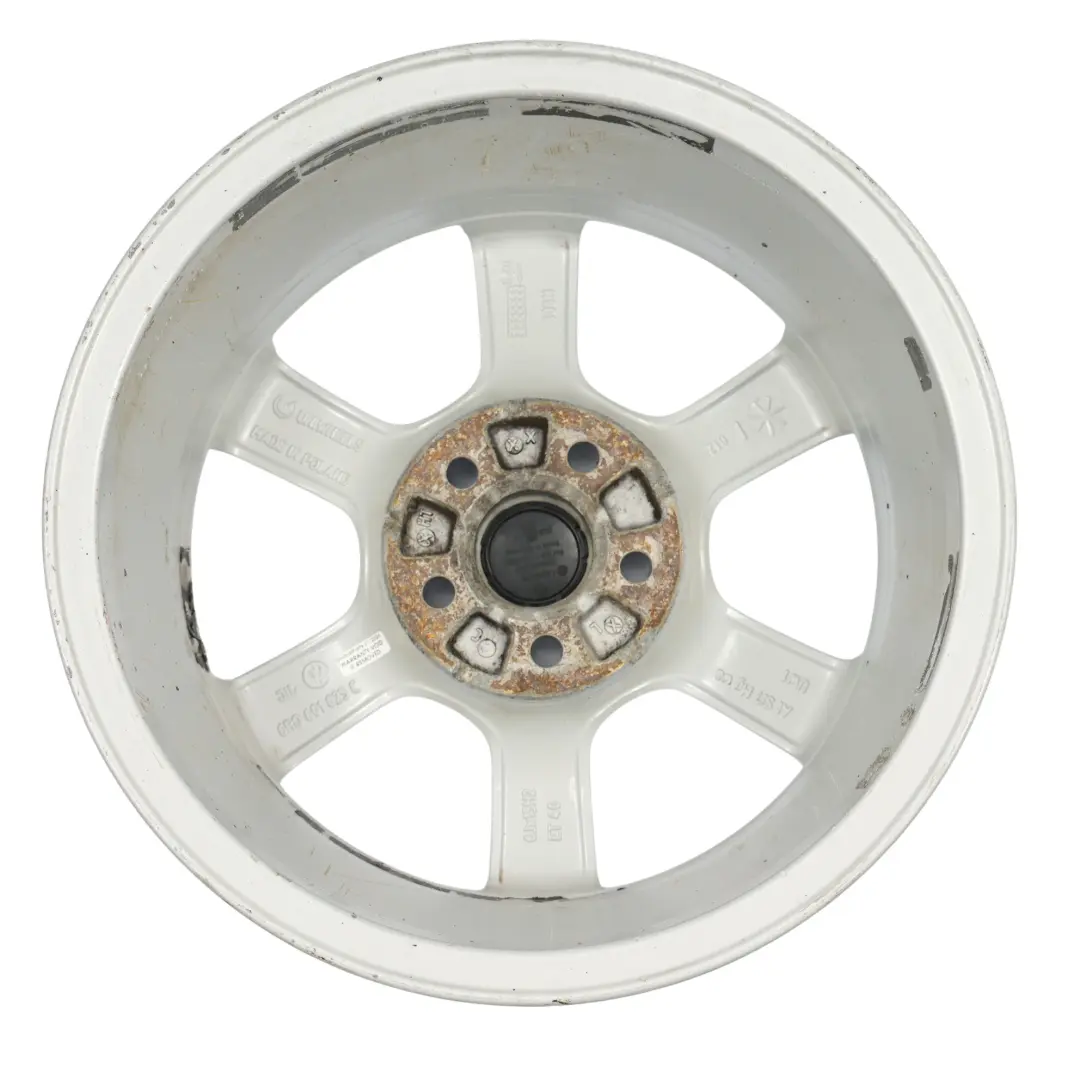 VW Volkswagen Polo 6R Mk5 Leicht Metall Felge Silber 15" ET:40 6J - SKU 6R0601025C-2 - Teilenummer 6R0601025C