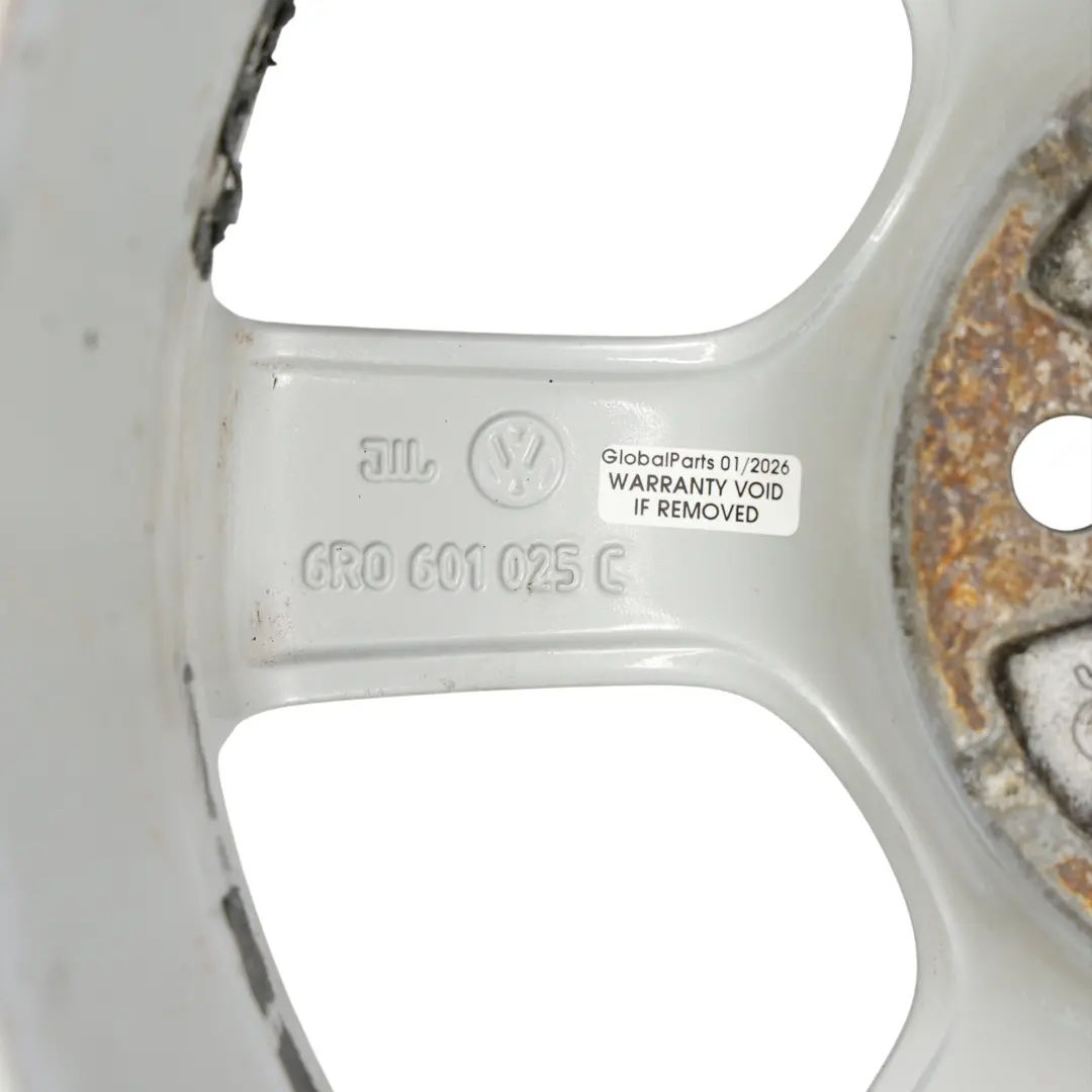 VW Volkswagen Polo 6R Mk5 Wheel Rim Alloy Silver 15" ET:40 6J - SKU 6R0601025C-2 - Part number 6R0601025C