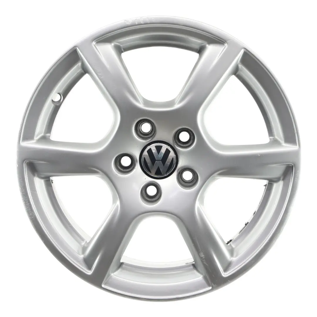 VW Volkswagen Polo 6R Mk5 Wheel Rim Alloy Silver 15" ET:40 6J - SKU 6R0601025C-3 - Part number 6R0601025C