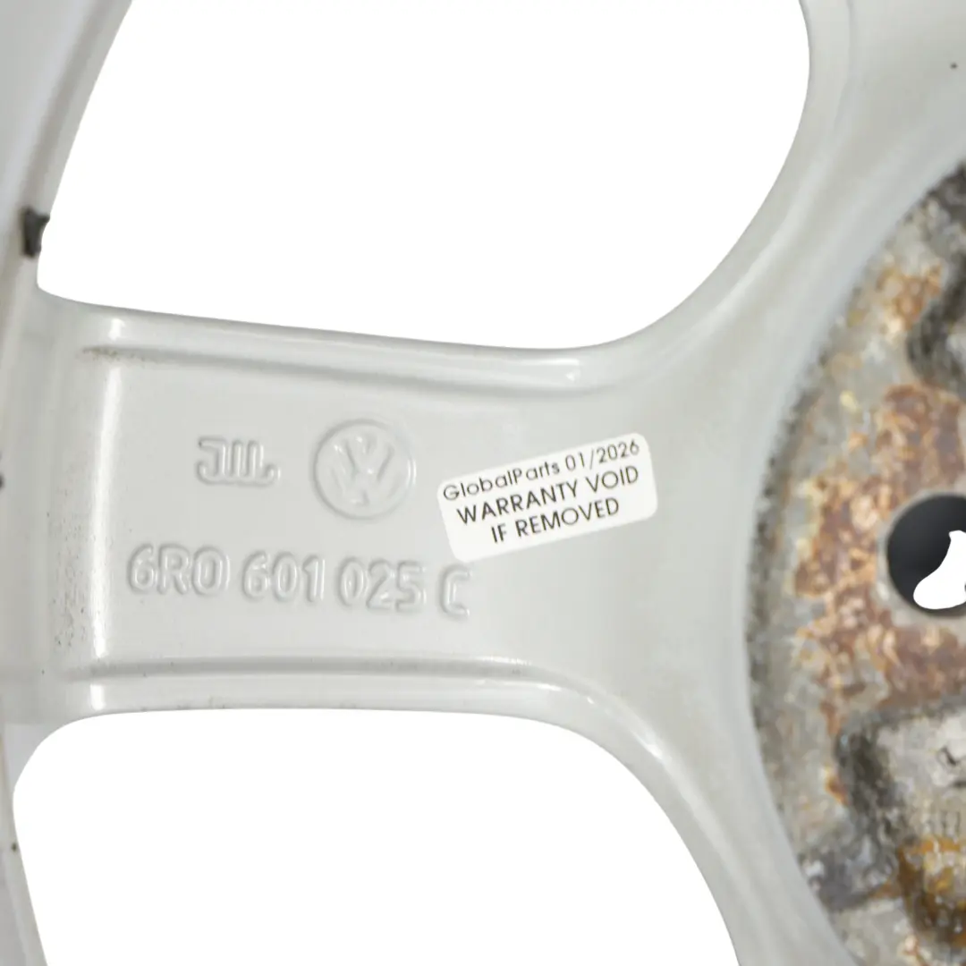 VW Volkswagen Polo 6R Mk5 Wheel Rim Alloy Silver 15" ET:40 6J - SKU 6R0601025C-3 - Part number 6R0601025C