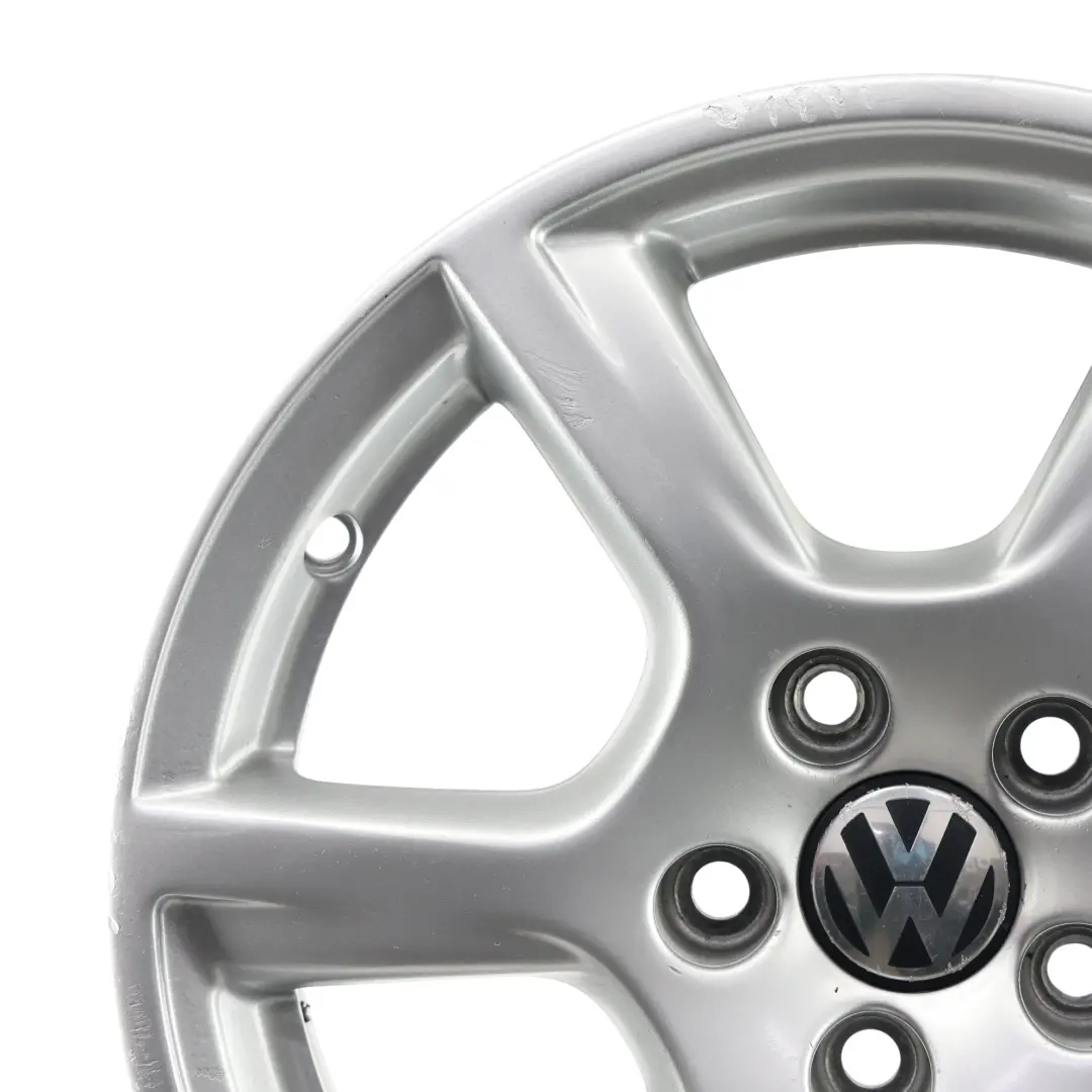 VW Volkswagen Polo 6R Mk5 Wheel Rim Alloy Silver 15" ET:40 6J - SKU 6R0601025C-3 - Part number 6R0601025C