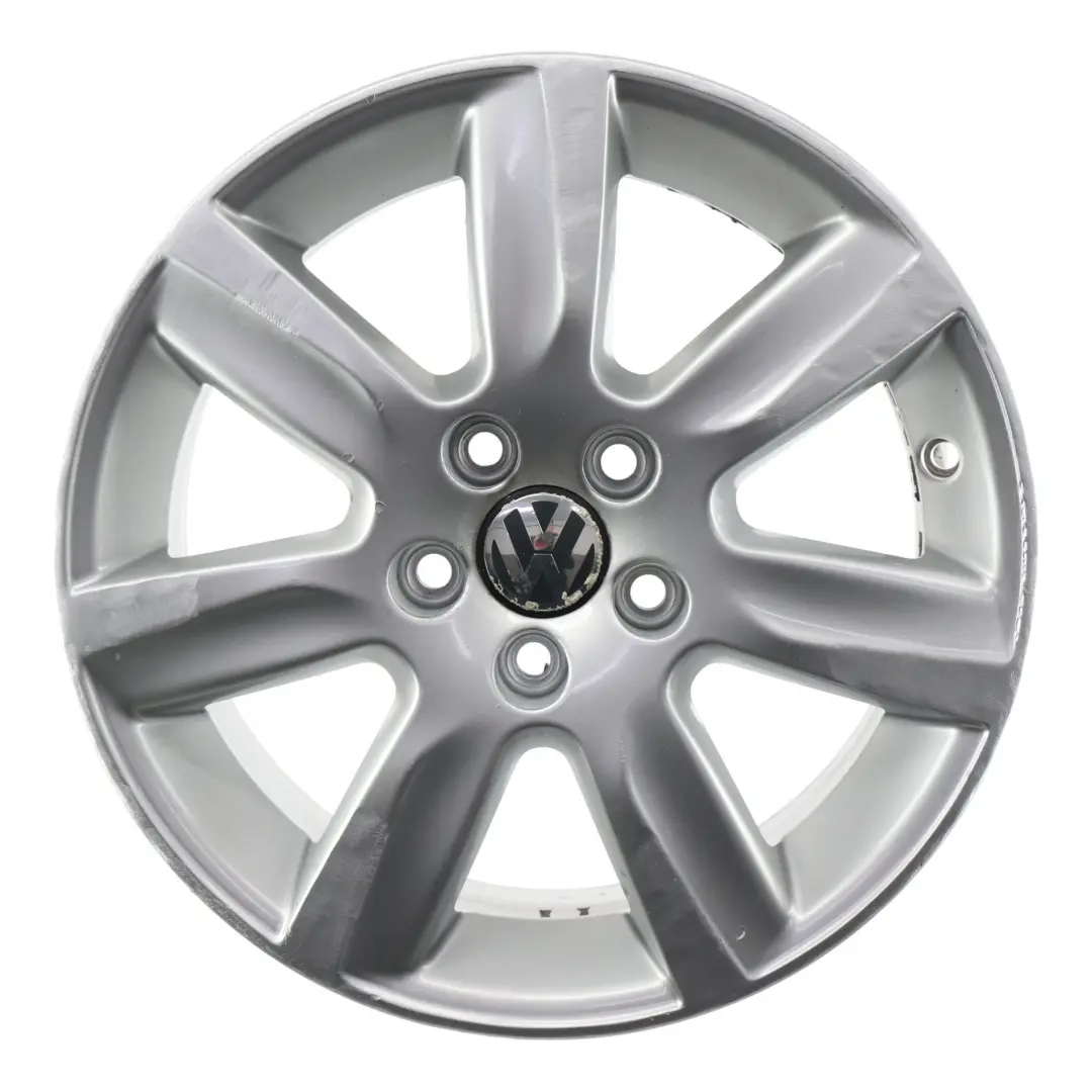 VW Volkswagen Polo 6R Mk5 Argento Cerchio in lega 15" ET:40 6J - SKU 6R0601025L-1 - Numero di parte 6R0601025L