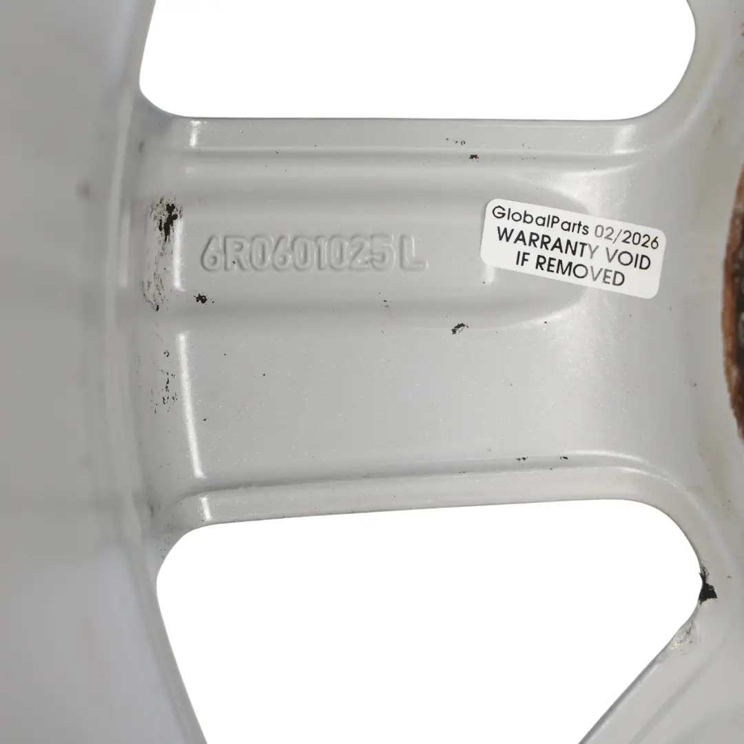 VW Volkswagen Polo 6R Mk5 Silver Wheel Alloy Rim 15" ET:40 6J - SKU 6R0601025L-1 - Part number 6R0601025L