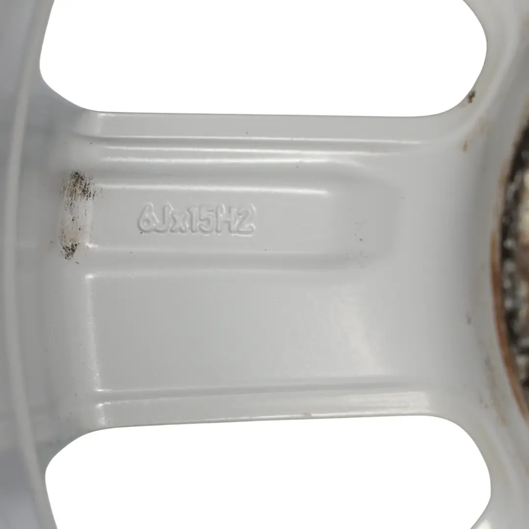 VW Volkswagen Polo 6R Mk5 Silberne Leicht metall felge 15" ET:40 6J - SKU 6R0601025L-1 - Teilenummer 6R0601025L