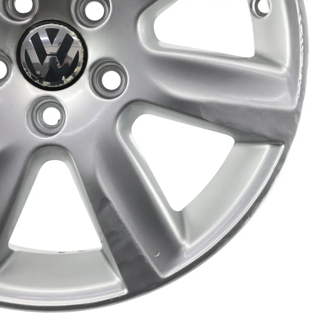 VW Volkswagen Polo 6R Mk5 Srebrna felga aluminiowa 15" ET:40 6J - SKU 6R0601025L-1 - Numer Części 6R0601025L