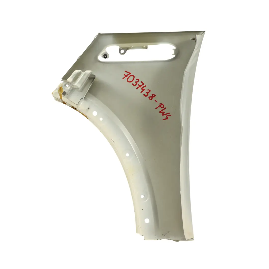 Mini R50 R53 Seitenverkleidung Vorne Rechts Kotflügel Pepper White Weiss - 850 - SKU 7037438-PW4 - Teilenummer 7037438