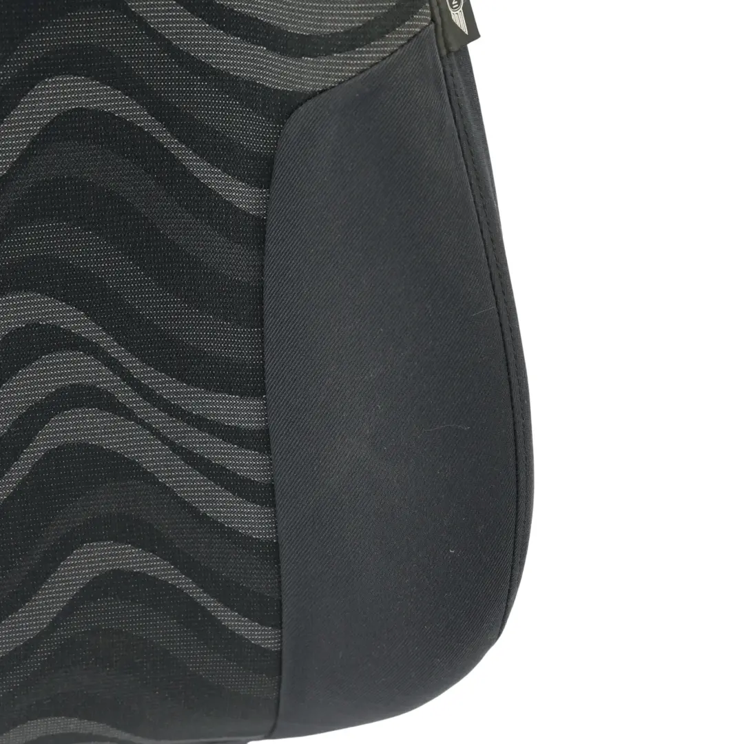 Vorne Links Sitz Rückenlehne Stoff Aqua Panther Schwarz für Mini Cooper One R50 mit Teilenummer 7073067 Mini Cooper One R50 Vorne Links Sitz Rückenlehne Stoff Aqua Panther Schwarz - SKU 7073067-2 - Teilenummer 7073067