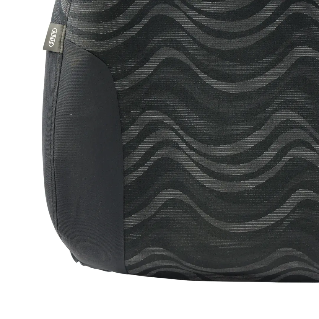 Delantero Izquierdo Asiento Respaldo Tela Aqua Panther Negro para Mini Cooper One R50 con número de pieza 7073067 Mini Cooper One R50 Delantero Izquierdo Asiento Respaldo Tela Aqua Panther Negro - SKU 7073067-2 - Número de pieza 7073067