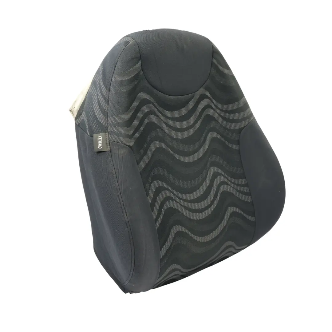 Delantero Izquierdo Asiento Respaldo Tela Aqua Panther Negro para Mini Cooper One R50 con número de pieza 7073067 Mini Cooper One R50 Delantero Izquierdo Asiento Respaldo Tela Aqua Panther Negro - SKU 7073067-2 - Número de pieza 7073067