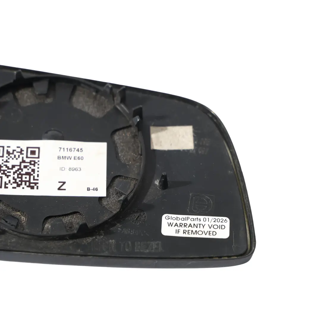 BMW E60 Rétroviseur Extérieur Gauche Chauffant Grand Angle - SKU 7116745 - Numéro de pièce 7116745