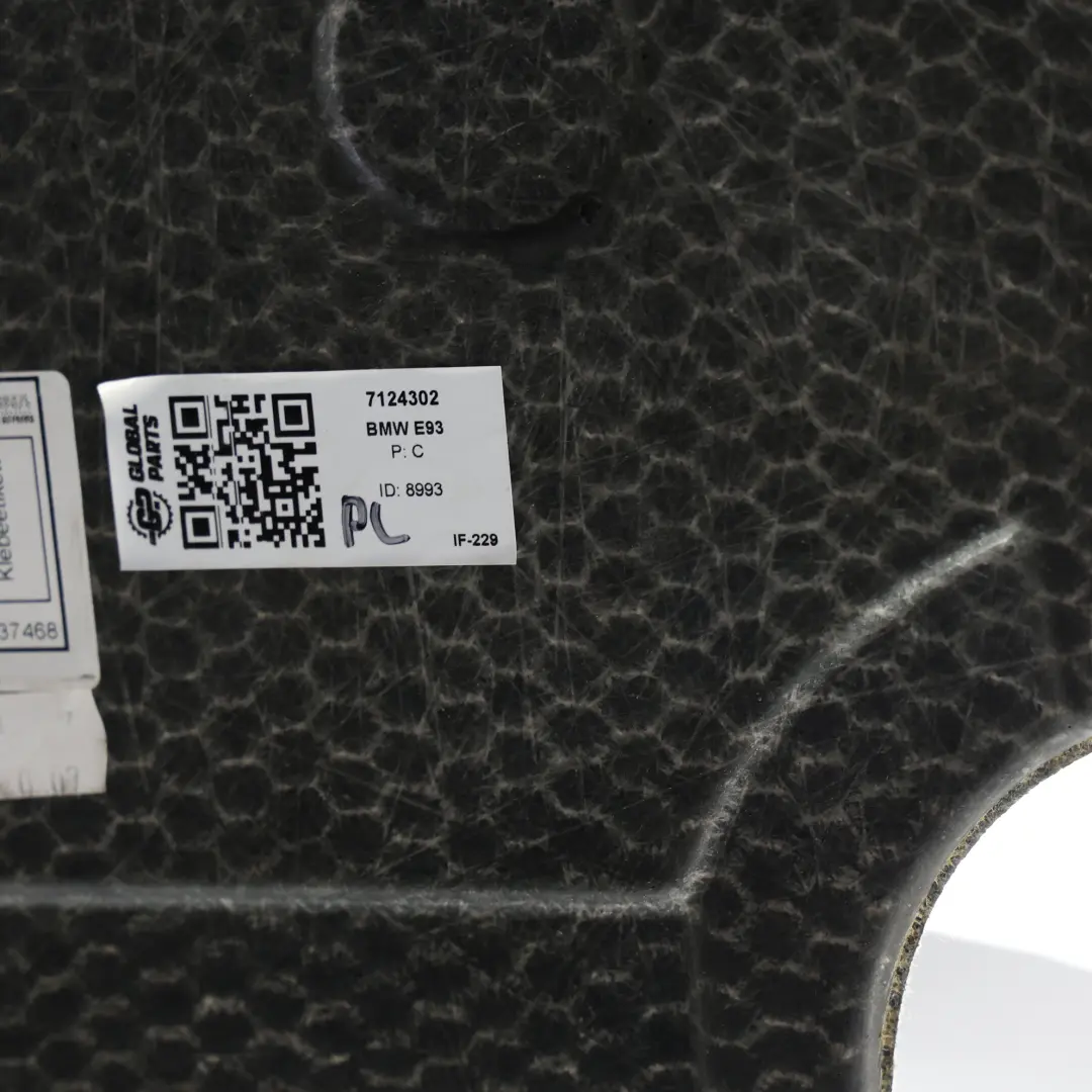 BMW E93 Cabrio Kofferraumverkleidung Kofferraumverkleidung Gepäckraumverkleidung - SKU 7124302 - Teilenummer 7124302