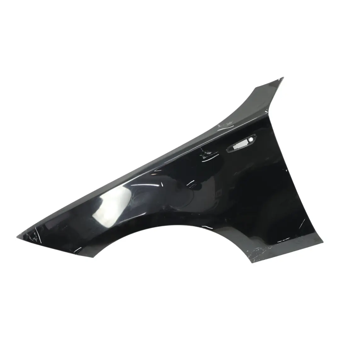 BMW E81 E87 Side Panel Wing Fender Front Left N/S Black Sapphire - 475 - SKU 7133227-BS1 - Part number 7133227