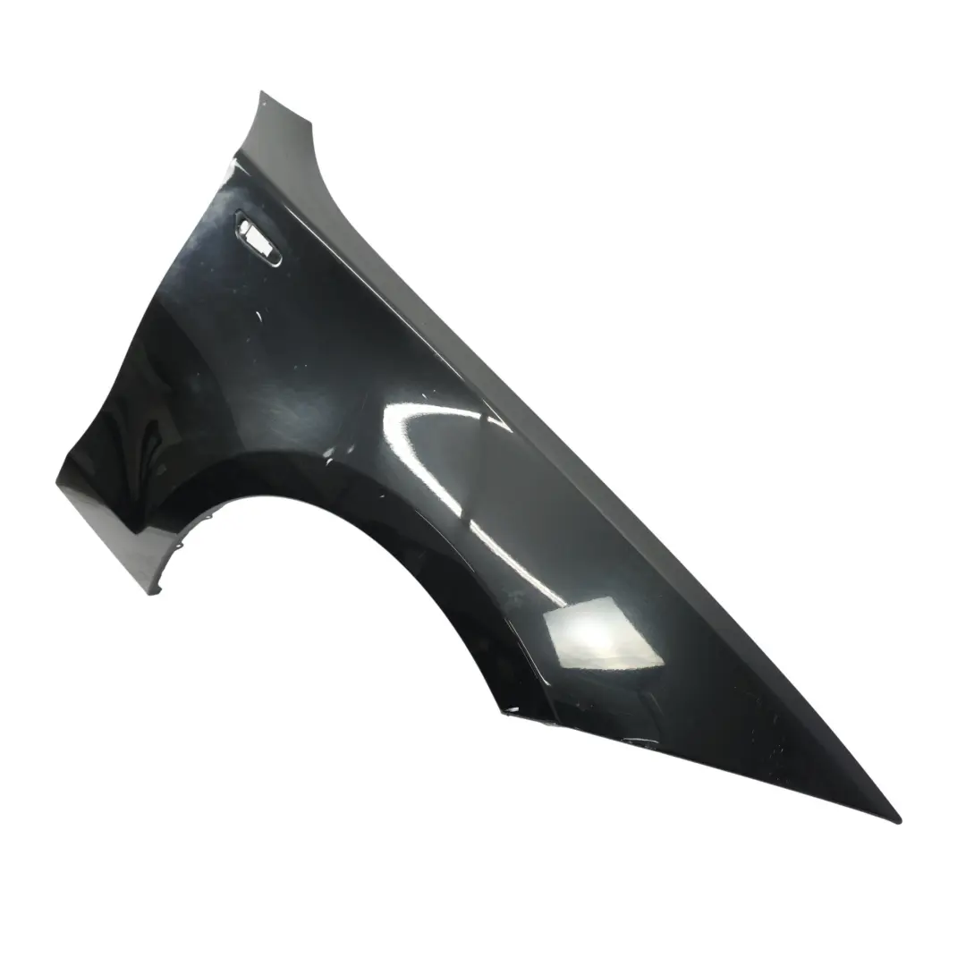 BMW E81 E87 Panneau lateral Aile Fender Avant Droite Black Sapphire Noir - 475 - SKU 7133228-BS - Numéro de pièce 7133228