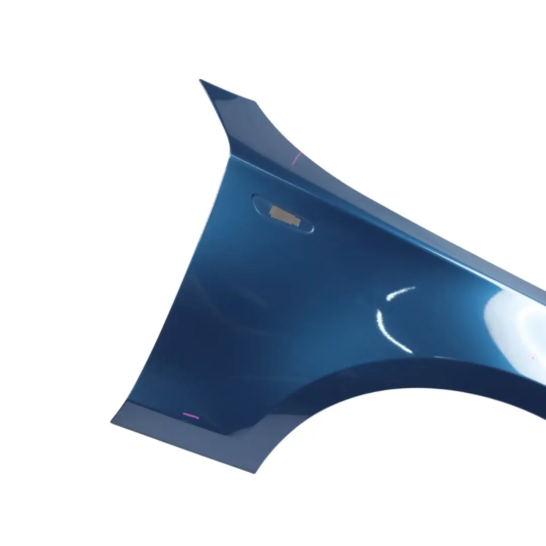BMW E81 E87 Side Panel Fender Wing Front Right O/S Sydney Blue Metallic - A19 - SKU 7133228-SYD1 - Part number 7133228