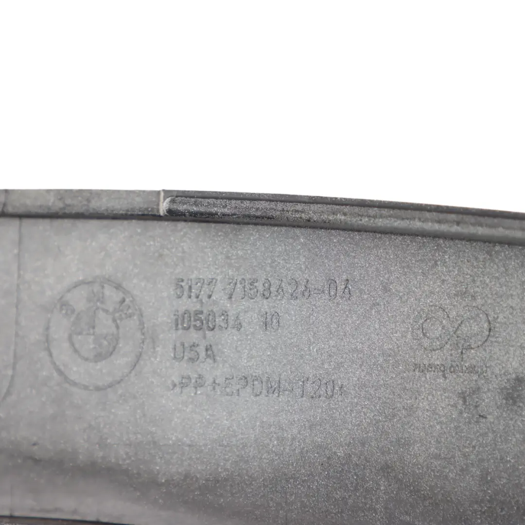 Arch Rear Right O/S Trim Strip Cover Titansilber - 354 to BMW X5 E70 Wheel with Part number 7158426 BMW X5 E70 Wheel Arch Rear Right O/S Trim Strip Cover Titansilber - 354 - SKU 7158426-TS - Part number 7158426