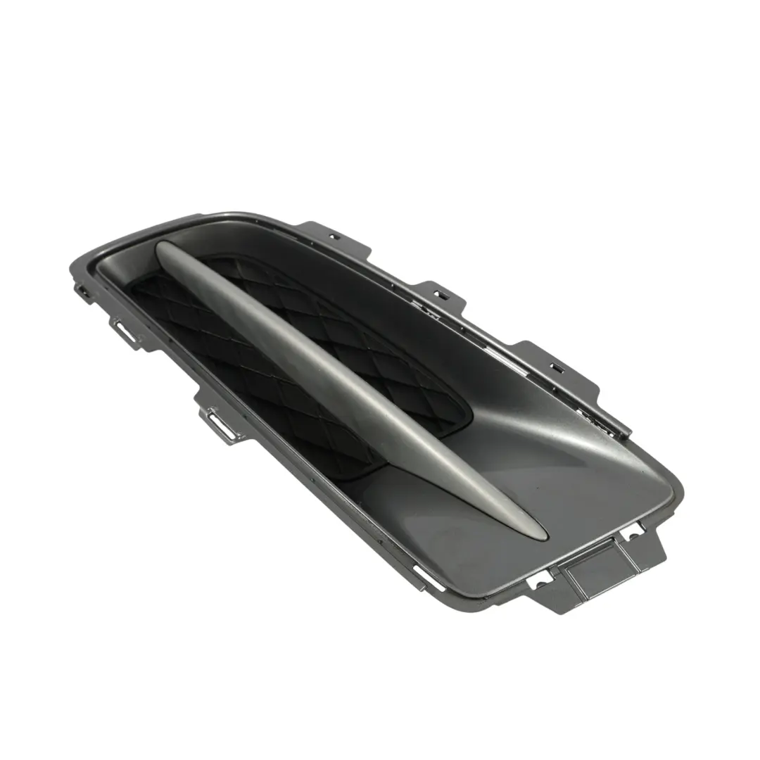 Front Bumper Trim Closed Grid Grille Left N/S Spacegrau Metallic A52 to BMW X5 E70 with Part number 7159593 BMW X5 E70 Front Bumper Trim Closed Grid Grille Left N/S Spacegrau Metallic A52 - SKU 7159593-SCG - Part number 7159593