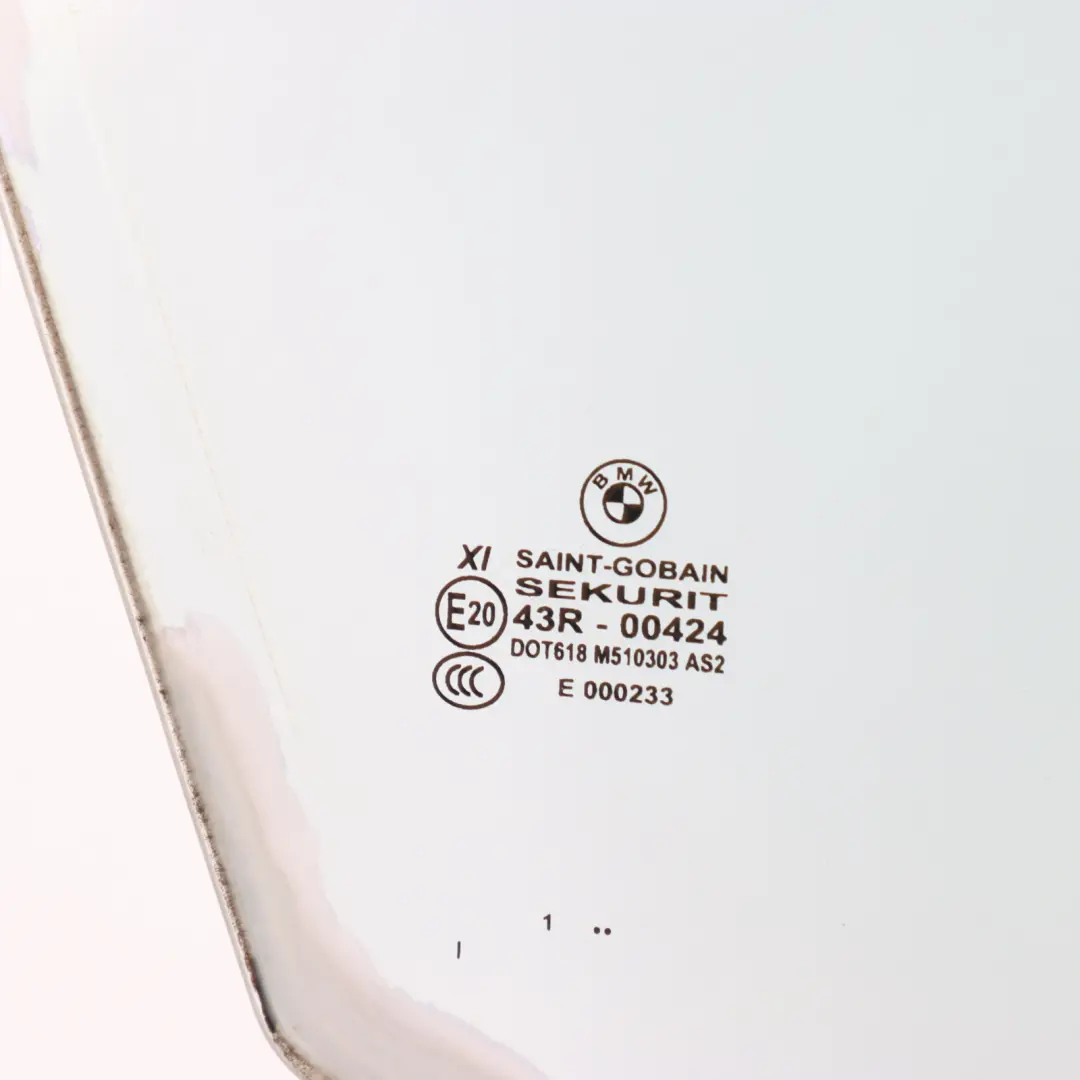 BMW F01 F02 F04 Door Window Green Glass Passenger Side Front Right O/S - SKU 7182088 - Part number 7182088