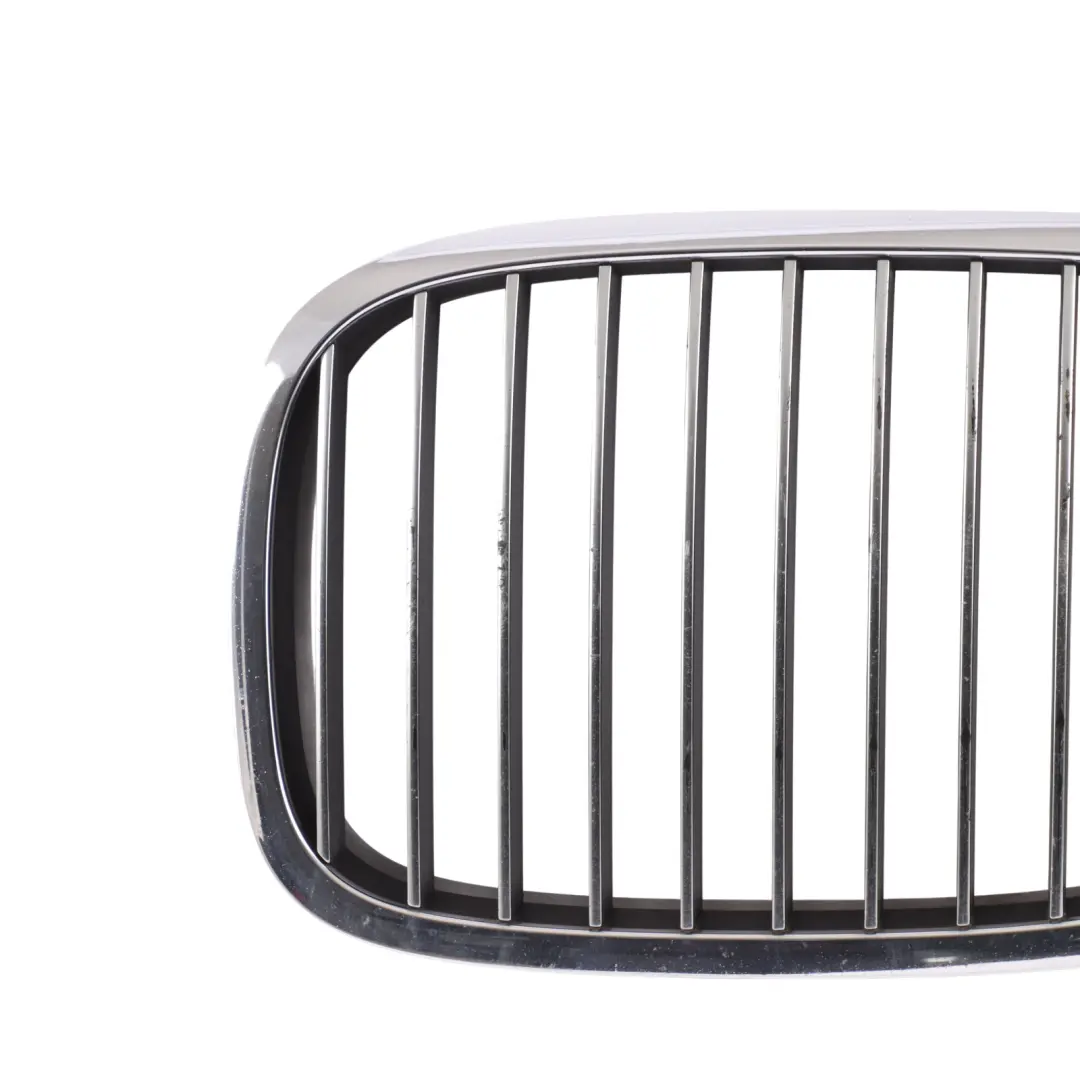 Front Grille Panel Cover Trim Kidney Left N/S Chrome to BMW F01 F02 F03 LCI with Part number 7195097 BMW F01 F02 F03 LCI Front Grille Panel Cover Trim Kidney Left N/S Chrome - SKU 7195097 - Part number 7195097