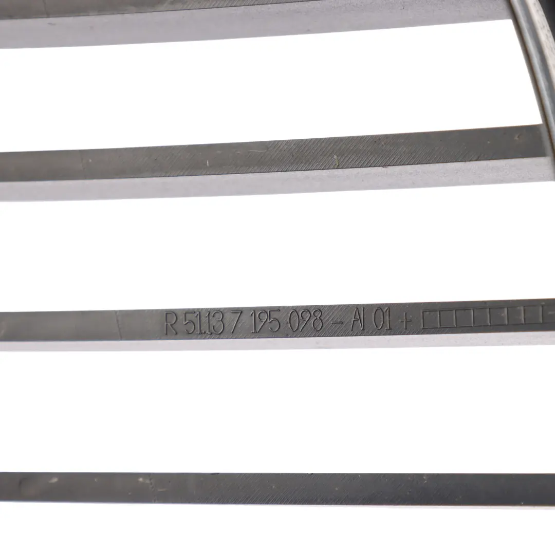 BMW F01 F02 F03 LCI Front Grille Panel Cover Kidney Right O/S Chrome - SKU 7195098 - Part number 7195098