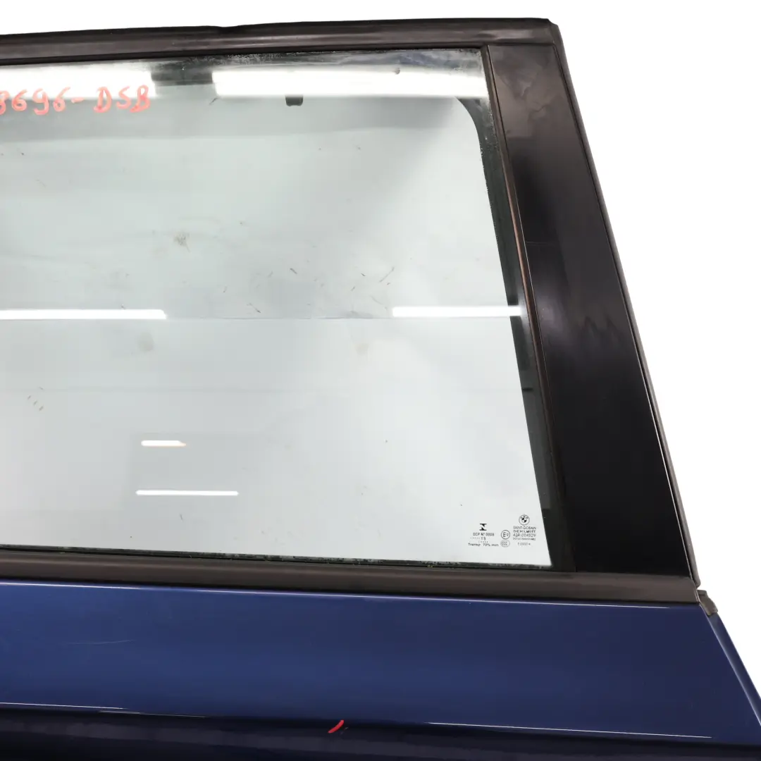 Puerta Trasera Derecha Tiefseeblau Deep Sea Blue Metallic - A76 para BMW X3 F25 con número de pieza 7238696 BMW X3 F25 Puerta Trasera Derecha Tiefseeblau Deep Sea Blue Metallic - A76 - SKU 7238696-DSB - Número de pieza 7238696